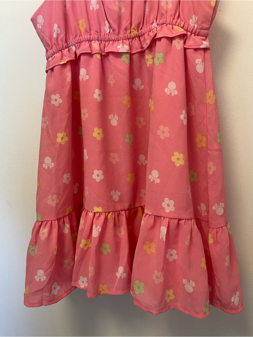 Janie and Jack x Disney Minnie Mouse Daytrip Chiffon Sundress, Bright Pink, 6 - Picture 10 of 13